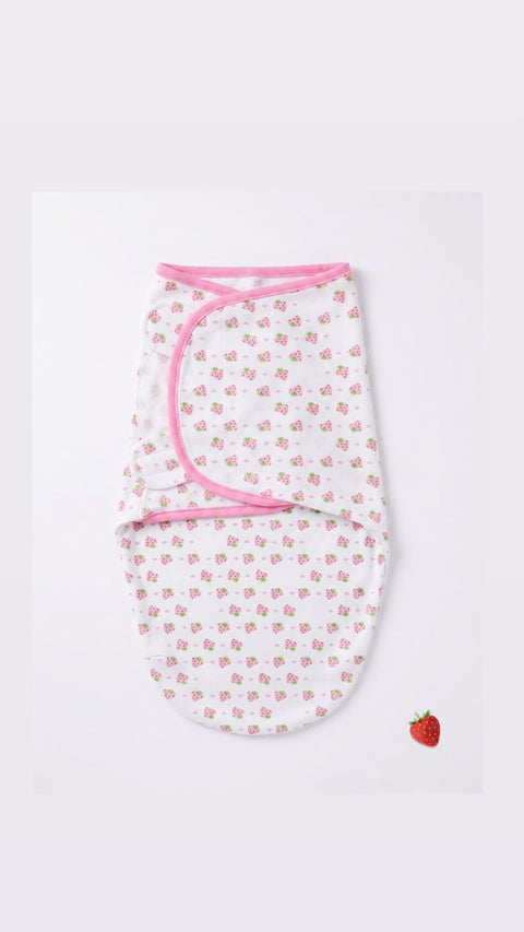 Strawberry baby swaddle