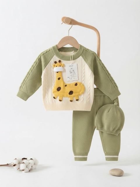 Gentle Giraffe Knit Set