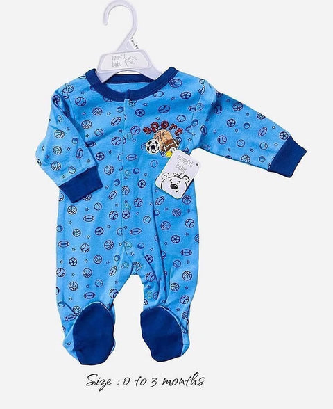 Newborn sports theme romper