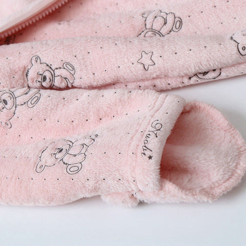 Pink plush jumper