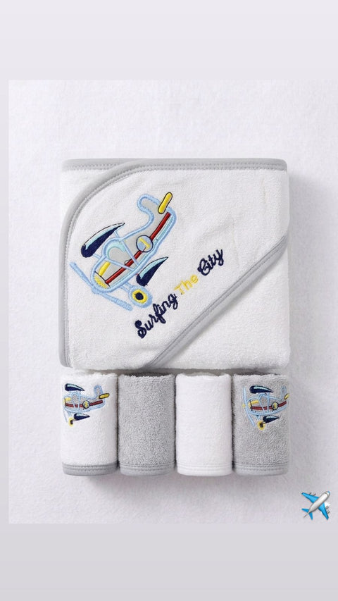 Surfing the city towel set