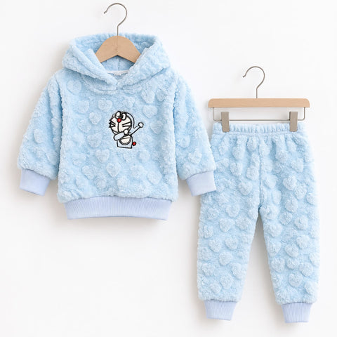 Hooded fur suits