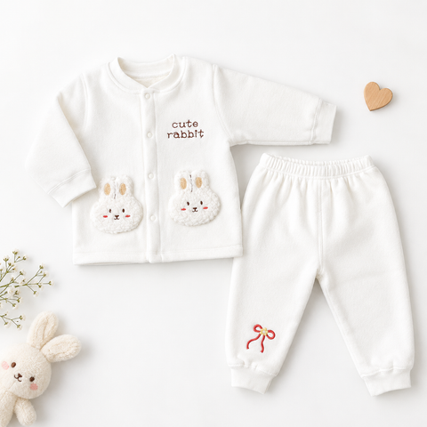 Cute rabbit winter suit