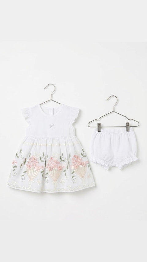 Floral bucket frock set