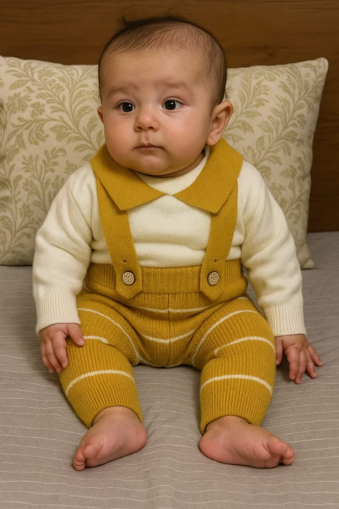 Mustard wool lining dungaree