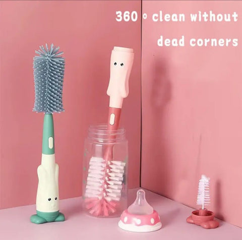3 pcs silicon feeder brush set