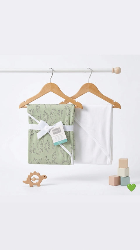 Dino baby wrapping sheet set