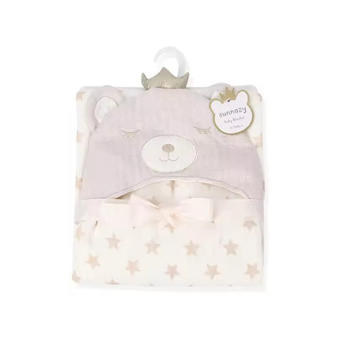 Sunnozy bear hooded blanket
