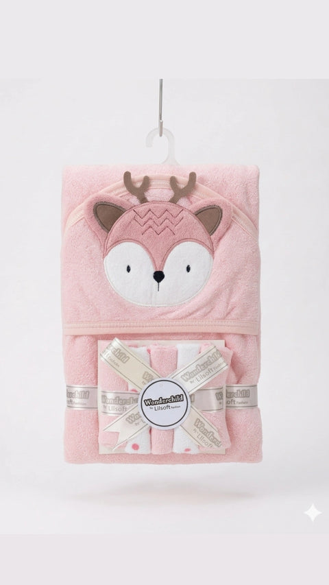 Browny owl towel set