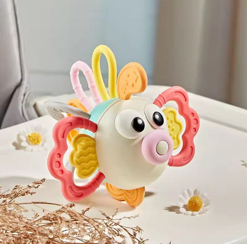Fish teether rattle