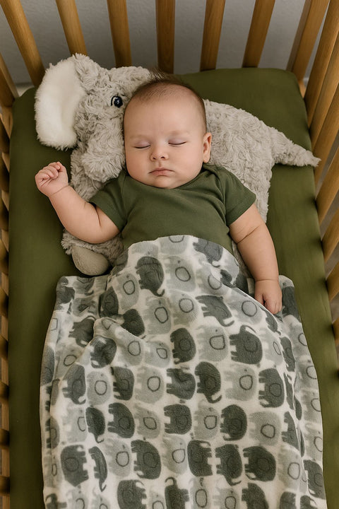 Cute elephant pillow with blanket