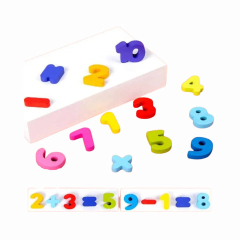 Wooden education puzzle board