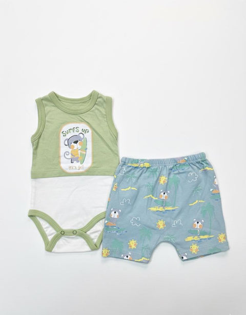 Summer body suit and shorts