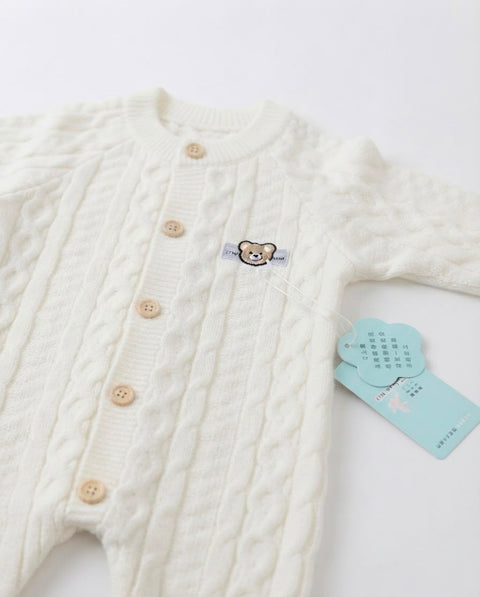 Vanilla honeycomb knitted set