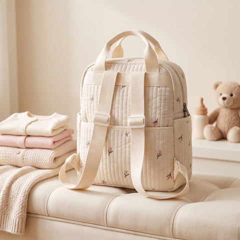Premium quilted mother bag