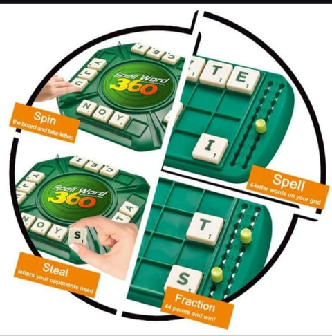 Spell word 360 board game