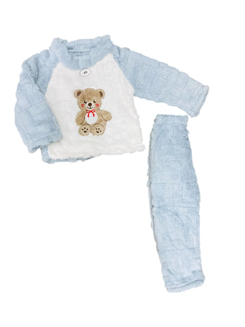 Fur pajama suit