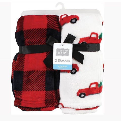 Red car blanket set