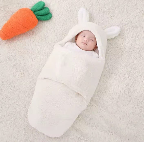 White furr swaddle