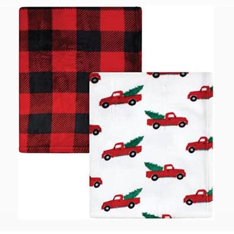 Red car blanket set