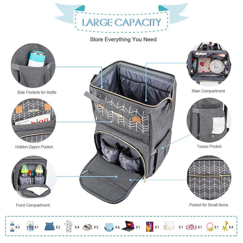 Premium grey bag pack