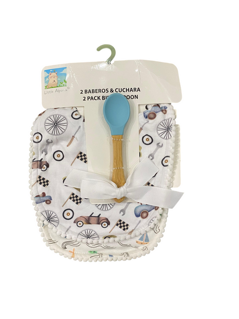 Bib & spoon set