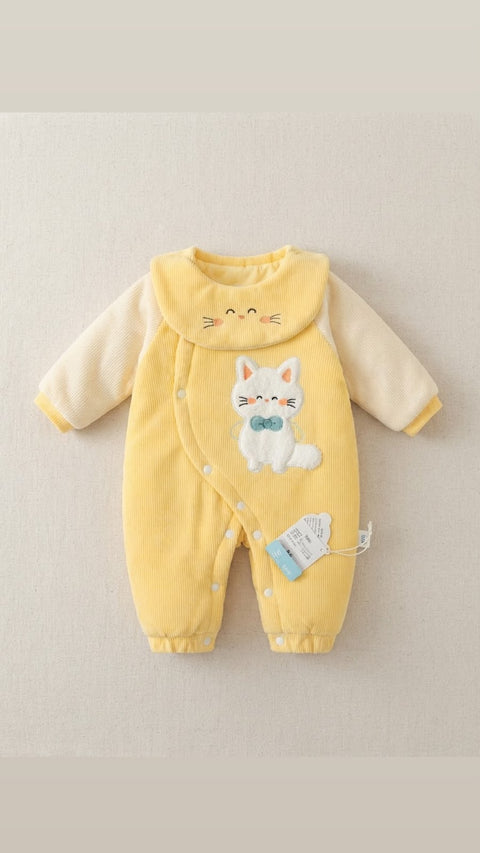 The buttercup kitty romper