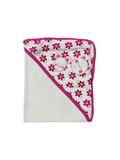 Embroidered hooded wrapping sheet