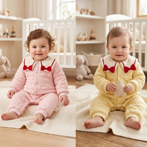 Quilted baby jumpsuit