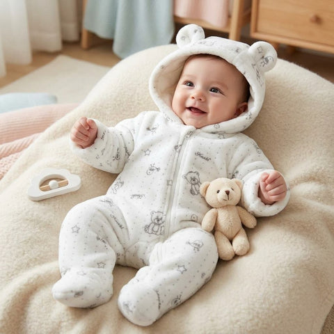 White plush beary jumper