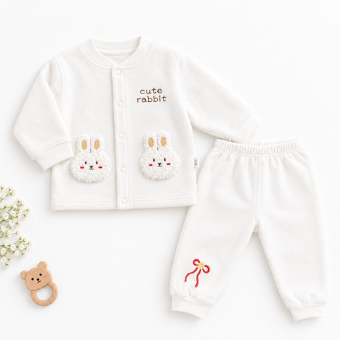 Cute rabbit winter suit