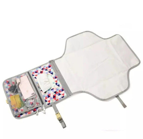 Diaper changing clutch