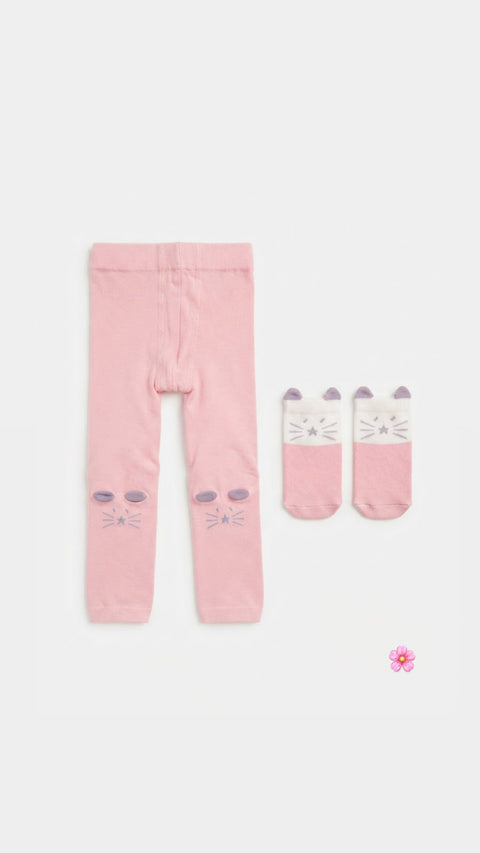 Cute bear leggings set
