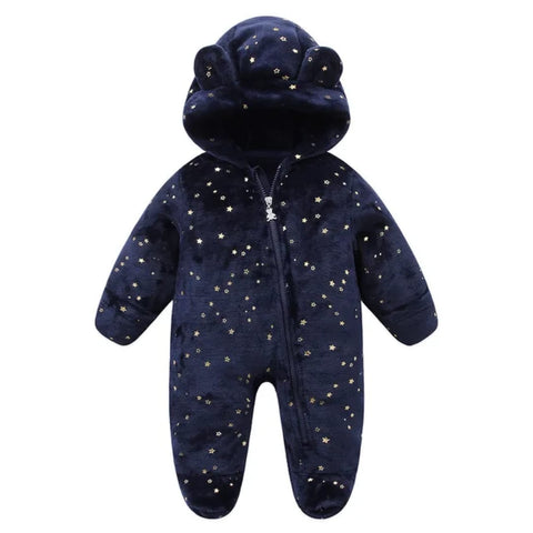 Blue star winter romper