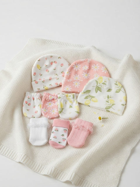Peachy Blooms Baby Gift Set