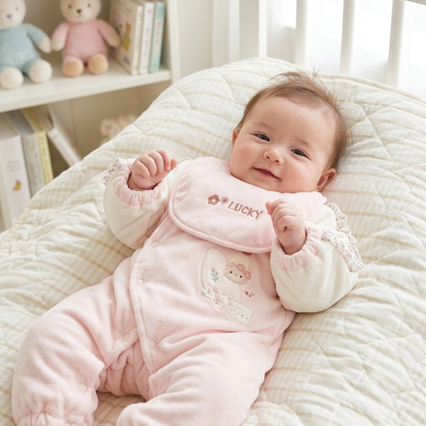 Lucky girlie romper set