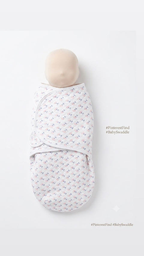 Little cherries quilted swaddle