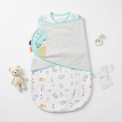 Dino dreams zip swaddle