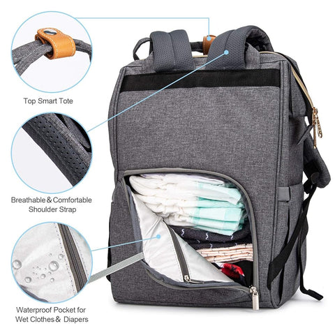 Premium grey bag pack