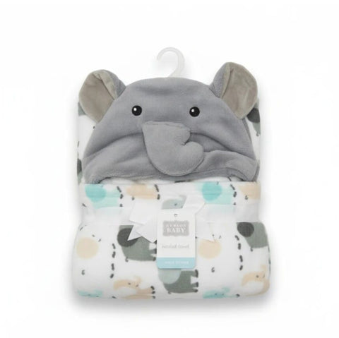 Hooded fleece blanket