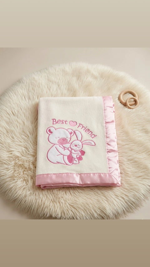 Best friend pink blanket