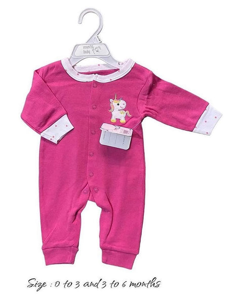 Embroidered unicorn rompers