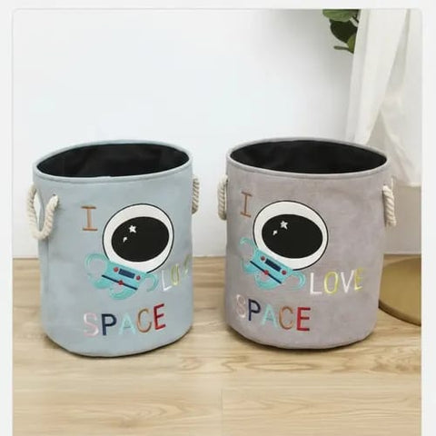 Premium velvet laundry basket