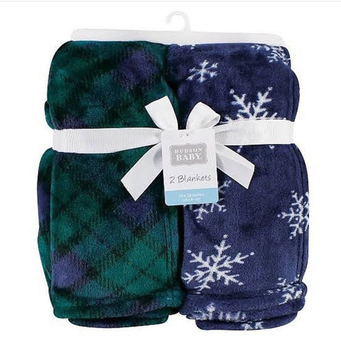 Blue green blanket set