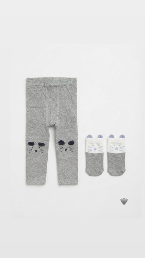 Cute bear leggings set