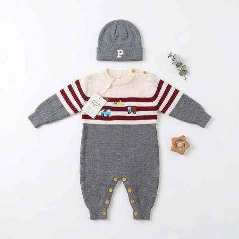 The Little Voyager Knit Onesie