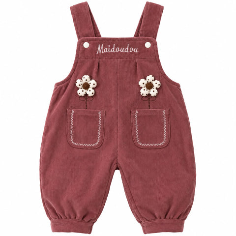 Flora baby dunagree set