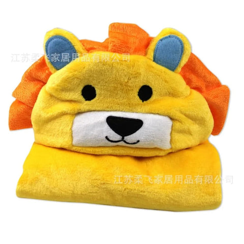 Hooded character blanket