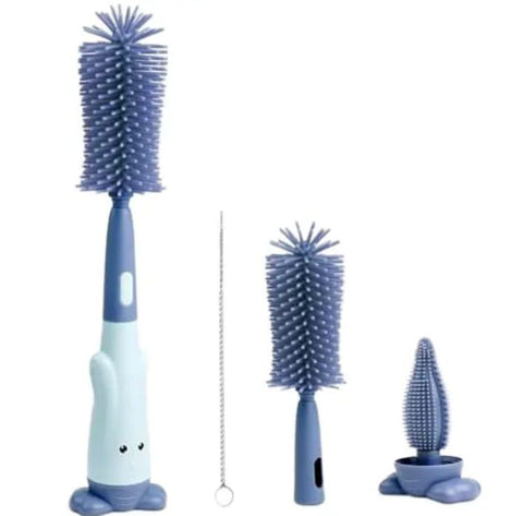 3 pcs silicon feeder brush set