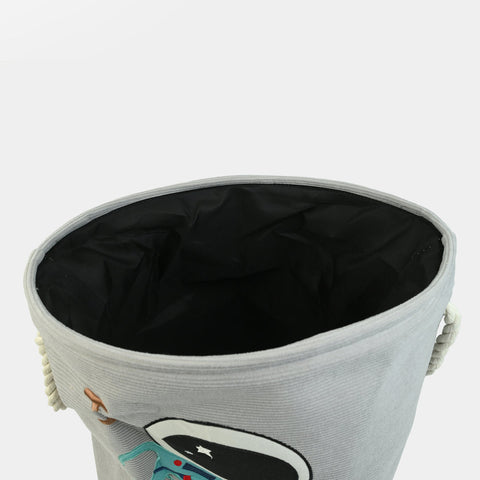 Premium velvet laundry basket